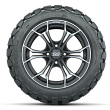 GTW Spyder Matte Grey 14 in Wheels with 22x10-14 GTW Timberwolf All-Terrain Tires  Full Set