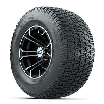 GTW Spyder Machined/Black 10 in Wheels with 20x10-10 Terra Pro S-Tread Traction Tires – Full Set