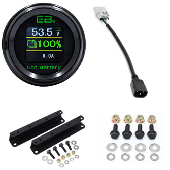 Club Car Carryall (15-Up) Installation Kit for Eco 51v 105ah LifePo4 "Skinny" Lithium Battery