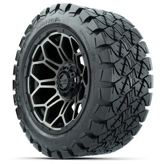 Set of (4) 14 in GTW Bravo Wheels with 22x10-14 GTW Timberwolf All-Terrain Tires