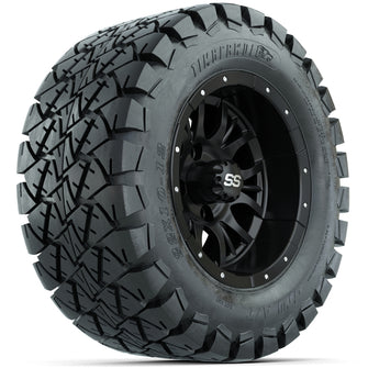 Set of (4) 12 in GTW Diesel Wheels with 22x10-12 GTW Timberwolf All-Terrain Tires