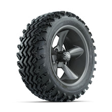 GTW Godfather Matte Grey 14 in Wheels with 23x10.00-14 Rogue All Terrain Tires  Full Set