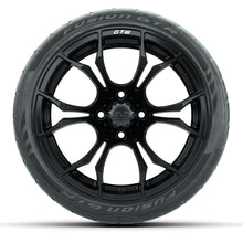 GTW Spyder Matte Black 15 in Wheels with 215/40-R15 Fusion GTR Street Tires  Full Set