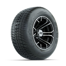 GTW Spyder Machined/Black 10 in Wheels with 205/50-10 Duro Low-profile Tires  Full Set