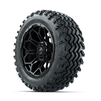 GTW Bravo Matte Black 14 in Wheels with 23x10.00-14 Rogue All Terrain Tires  Full Set