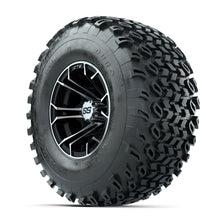 GTW Spyder Machined/Black 10 in Wheels with 22x11-10 Duro Desert All Terrain Tires  Full Set