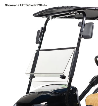 RedDot EZGO TXT/T48/Valor 2+2 Clear Folding DOT Windshield (2014-2022)