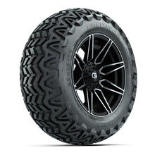 GTW® Stealth Gloss Black/Machined 14 in Wheels with 23x10-14 Predator All-Terrain Tires – Full Set