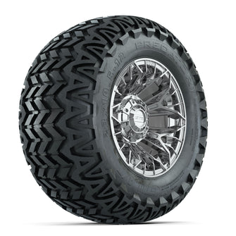 Set of (4) 12 in GTW® Stellar Chrome Wheels with 23x10.5-12 Predator All-Terrain Tires PN# A19-774