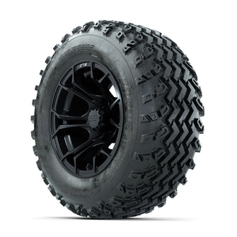 GTW Spyder Matte Black 12 in Wheels with 23x10.00-12 Rogue All Terrain Tires  Full Set