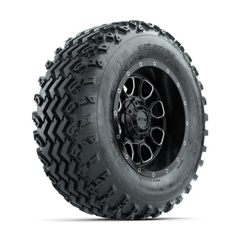 GTW Volt Machined/Black 12 in Wheels with 23x10.00-12 Rogue All Terrain Tires  Full Set