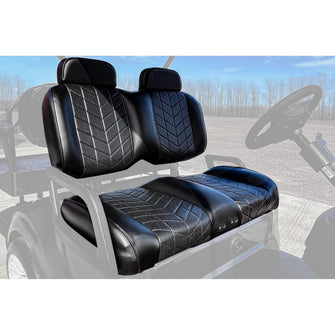 MadJax Aviator Club Car Precedent/Tempo/Onward Black Front Seat Cushions with Thermaflex (Years 2012-Up)