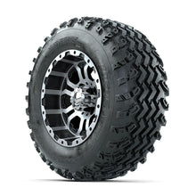 GTW Omega Machined/Black 12 in Wheels with 23x10.00-12 Rogue All Terrain Tires – Full Set