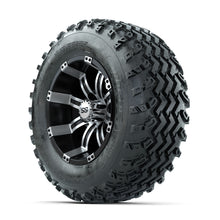 GTW Tempest Machined/Black 12 in Wheels with 23x10.00-12 Rogue All Terrain Tires  Full Set