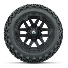 GTW® Graffiti Gloss Black 14 in Wheels with 23x10-14 Predator All-Terrain Tires – Full Set