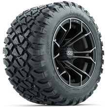 Set of (4) 12 in GTW Spyder Wheels with 22x11-R12 GTW Nomad All-Terrain Tires