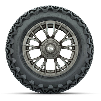 GTW Vandal Satin Bronze/Machined 14 in Wheels with 23x10-14 Predator All-Terrain Tires  Full Set