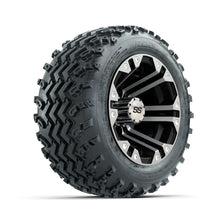 GTW Specter Machined/Black 10 in Wheels with 18x9.50-10 Rogue All Terrain Tires  Full Set