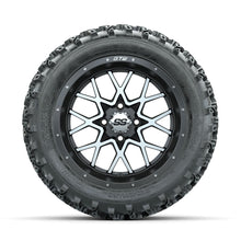 GTW Vortex Machined/Matte Grey 14 in Wheels with 23x10.00-14 Rogue All Terrain Tires – Full Set