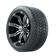 14ù GTW Tempest Machined/Black Wheels with Mamba Street Tires  Set of 4