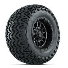 Set of (4) 12 in GTW® Titan Machined & Black Wheels with 23x10.5-12 Predator All-Terrain Tires PN# A19-830