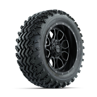 GTW Volt Machined/Black 14 in Wheels with 23x10.00-14 Rogue All Terrain Tires  Full Set