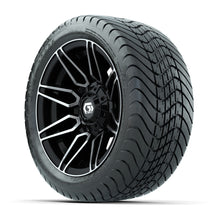 GTW Stealth Black/Machined 12 in Wheels with 215/35-12 Mamba Street Tires  Full Set