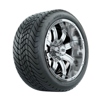 14ù GTW Tempest Chrome Wheels with Mamba Street Tires  Set of 4