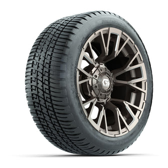 GTW Vandal Satin Bronze/Machined 14 in Wheels with 205/30-14 Fusion Street Tires  Full Set