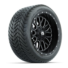 Set of (4) 14 in GTW® Helix Machined & Black Wheels with 225/30-14 Mamba Street Tire PN# A19-827