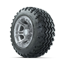 GTW Spyder Silver 12 in Wheels with 22x11.00-12 Rogue All Terrain Tires  Full Set