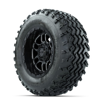 GTW Titan Machined/Black 12 in Wheels with 23x10.00-12 Rogue All Terrain Tires  Full Set