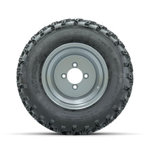 GTW Steel Silver 3:5 Offset 10 in Wheels with 20x10.00-10 Rogue All Terrain Tires  Full Set