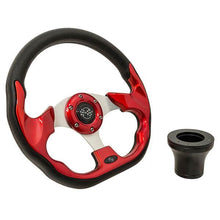 1982-Up Club Car DS - GTW Red Racer Steering Wheel with Black Adaptor Kit