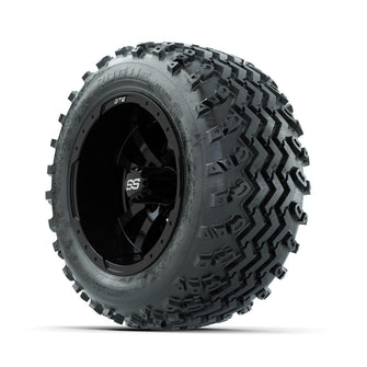 GTW Storm Trooper Black 10 in Wheels with 18x9.50-10 Rogue All Terrain Tires – Full Set