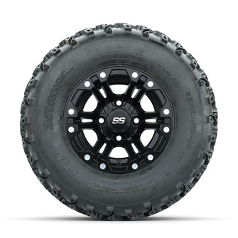 GTW Specter Matte Black 10 in Wheels with 22x11.00-10 Rogue All Terrain Tires – Full Set