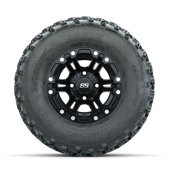 GTW Specter Matte Black 10 in Wheels with 22x11.00-10 Rogue All Terrain Tires  Full Set