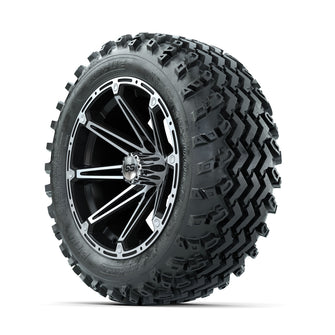 GTW Element Machined/Black 14 in Wheels with 23x10.00-14 Rogue All Terrain Tires  Full Set