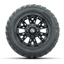 Set of (4) 12 in GTW Stellar Black Wheels with 22x11-R12 Nomad All-Terrain Tires