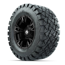 GTW Vandal Matte Black/Machined 12 in Wheels with 22x10-12 Timberwolf All-Terrain Tires  Full Set