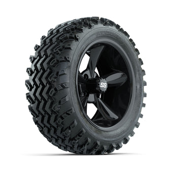 GTW Godfather Black 14 in Wheels with 23x10.00-14 Rogue All Terrain Tires  Full Set