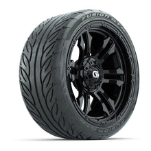 GTW Shogun Gloss Black 15 in Wheels with 215/40-R15 Fusion GTR Steel Belted Street Tires  Full Set