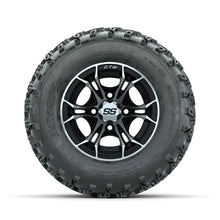 GTW Spyder Machined/Black 10 in Wheels with 20x10.00-10 Rogue All Terrain Tires – Full Set