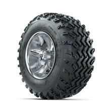 GTW Godfather Chrome 10 in Wheels with 20x10.00-10 Rogue All Terrain Tires  Full Set