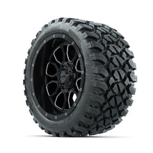 Set of (4) 14 in GTW® Volt Machined & Black Wheels with 23x10-R14 Nomad All-Terrain Tires