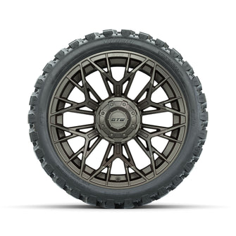 Set of (4) 15 in GTW Stellar Matte Bronze Wheels with 23x10-R15 Nomad All-Terrain Tires