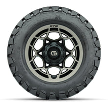 GTW® Nexus Gloss Black/Satin Bronze 12 in Wheels with 22x10-12 Timberwolf All-Terrain Tires – Full Set