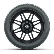 GTW Stealth Gloss Black 14 in Wheels with 205/30-14 Fusion Street Tires  Full Set