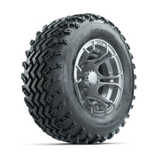 GTW Spyder Silver 12 in Wheels with 23x10.00-12 Rogue All Terrain Tires  Full Set