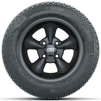 Set of (4) 12 in GTW Godfather Wheels with 215/50-R12 Fusion S/R Street Tires